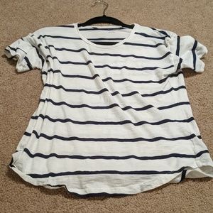 Madewell Tops - Madewell Striped Whisper Cotton Crewneck Tee Madewell Tops - Madewell Striped Whisper Cotton Crewneck Tee